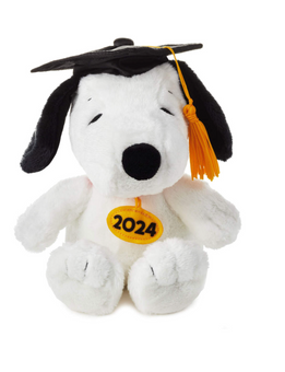 Hallmark Peanuts Snoopy Plush 2024 Graduation Gift Card Holder New with Tag