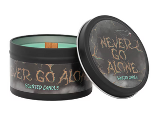 Universal Studios Halloween Horror Nights 2025 Never Go Alone Scented Candle New