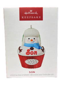 Hallmark 2023 Keepsake Son Cupcake Christmas Ornament New with Box