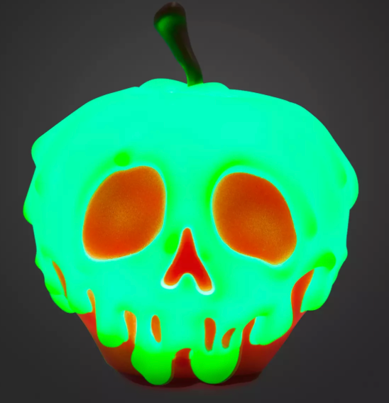 Disney Parks Poisoned Apple Tabletop Light Snow White Seven Dwarfs