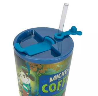 Disney Parks Mickey Mouse Stainless Steel Tumbler with Straw New With Tag