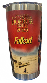Universal Studios Halloween Horror Nights 2025 Fallout Jason Tumbler New W Tag