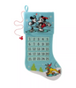 Disney Mickey & Friends Countdown to Christmas Holiday Stocking Plush New w Tag