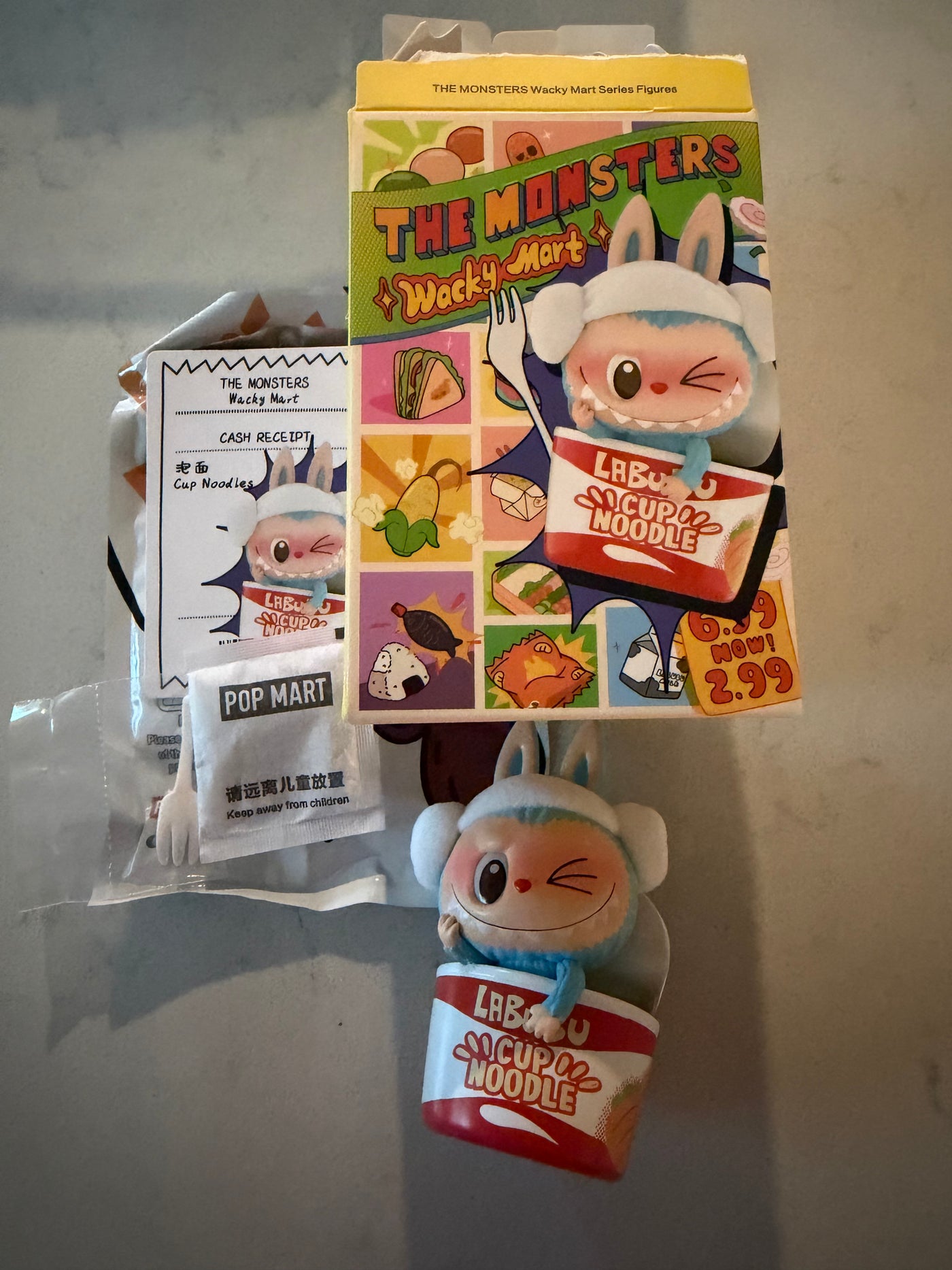 Pop Mart Labubu The Monsters Wacky Mart Cup Noodles Vinyl Figure USA Seller New