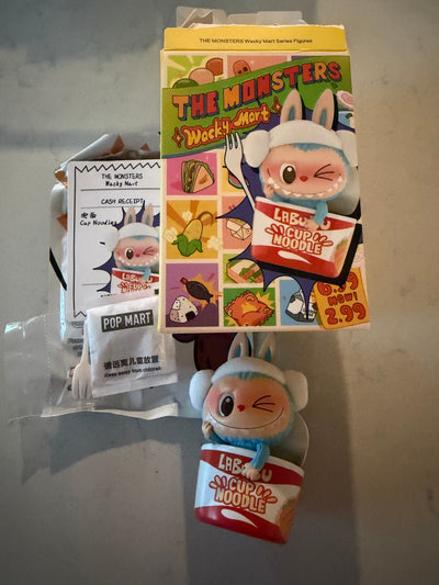 Pop Mart Labubu The Monsters Wacky Mart Cup Noodles Vinyl Figure USA Seller New