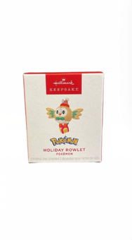Hallmark 2025 Keepsake Mini Pokémon Holiday Rowlet Christmas Ornament New w Box
