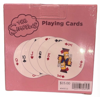 Universal Studios The Simpson Lard Lad Donuts Playing Cards New with Tag