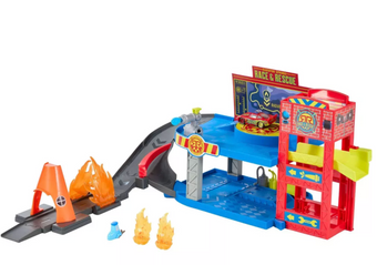 Disney Pixar Cars Race & Rescue Command Center Lightning McQueen Toy New W Tag