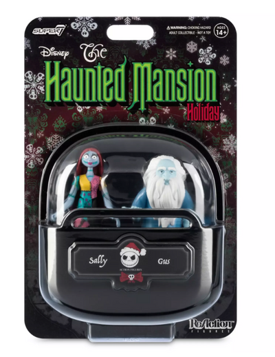 Disney Parks Sally & Gus Action Figure Set Haunted Mansion Holiday Toy New w Tag