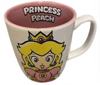 Universal Studios Super Nintendo World Princess Peach Coffee Mug New With Tag