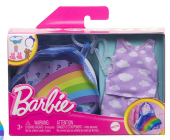 Barbie Doll Clothing, Deluxe Keychain Bag with Slumber Party Toy New with Box