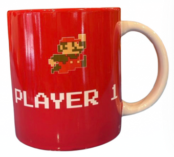 Universal Studios Super Nintendo World Mario Kart Player 1 Red Coffee Mug New
