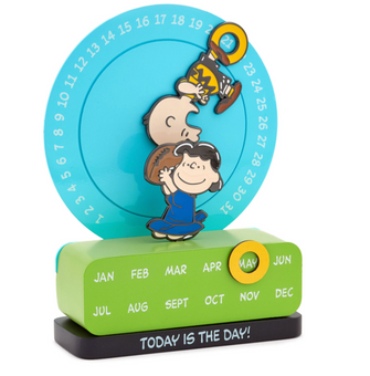 Hallmark Peanuts Charlie Brown and Lucy Magnetic Perpetual Calendar New