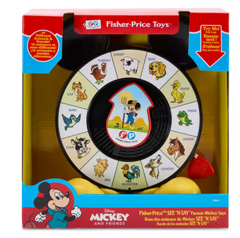 Disney Mickey Mouse and Friends Fisher Price See and Say Farmer Mickey Says New