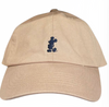 Disney Parks Navy Embroidered Mickey Mouse Tan Baseball Hat Cap New with Tag