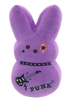 EMO-inspired Peeps bunny plush rocks the look Purple New with Tag