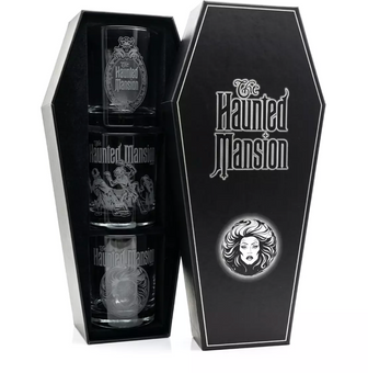 Disney Parks The Haunted Mansion Glass Set by Arribas New with Box