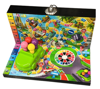 LIFE Game Toy Decoupage Christmas Tree Ornament New With Tag