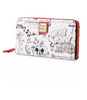 Disney Parks Mickey Sketch Art Dooney & Bourke Wristlet Wallet New with Tag