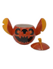 Disney Halloween Stitch Sculpted Ceramic Pumpkin Candy Bowl w Lid New with Box