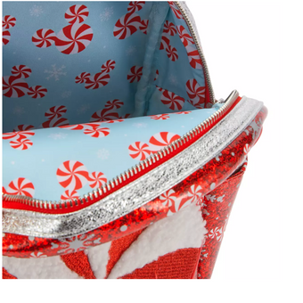 Disney Parks Mickey Icon Peppermint Swirl Christmas Mini Backpack New with Tag