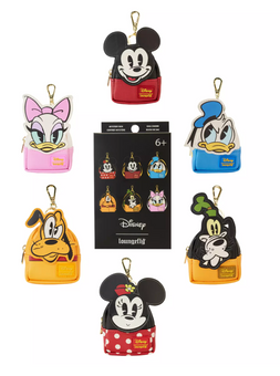 Disney Parks Mickey & Friends Loungefly Mini Backpack Mystery Bag Charms New