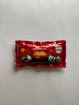 Heinz Tomato Ketchup Colorado 38/50 USA State Collection 1 Packet New Sealed