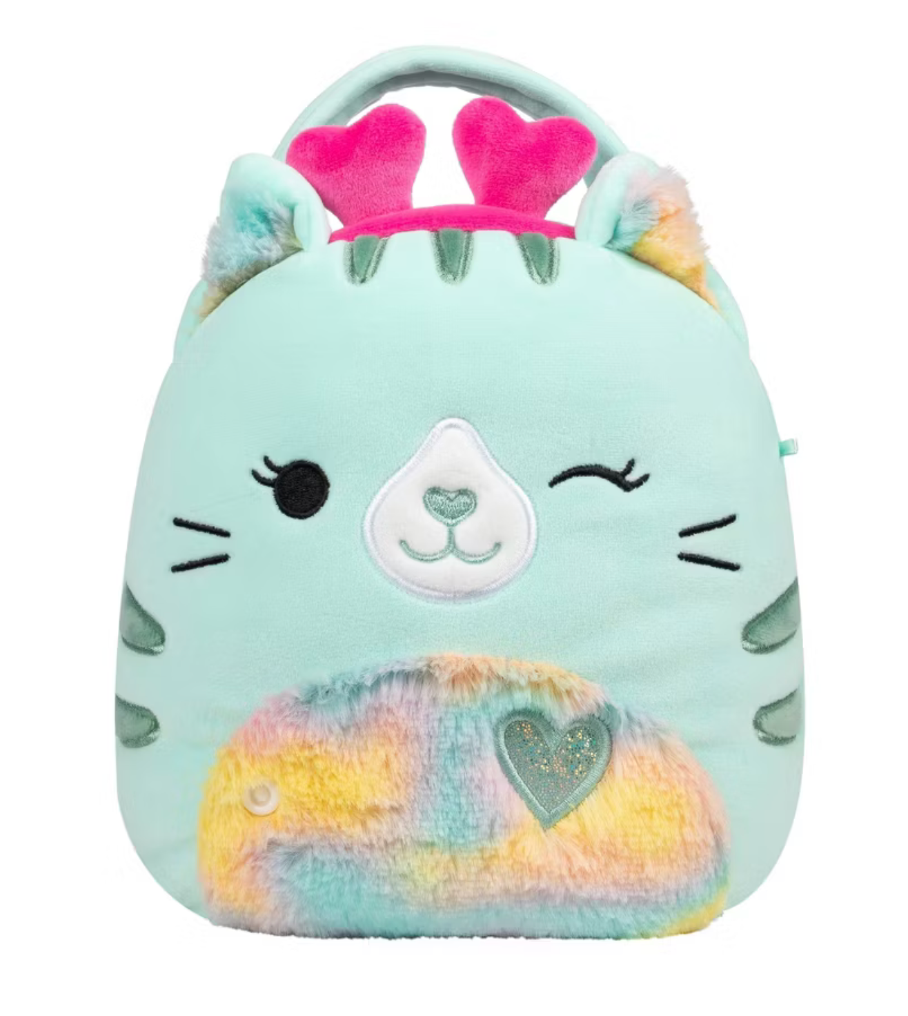 Squishmallows Buddy Buckets Finley Corrine Valentine's Day Treat Pail Plush New