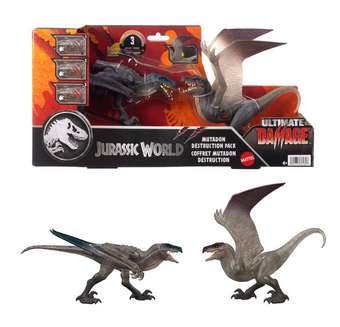 Jurassic World Rebirth Mutadon Destruction Dinosaur Toy Damage & Wing New W Tag