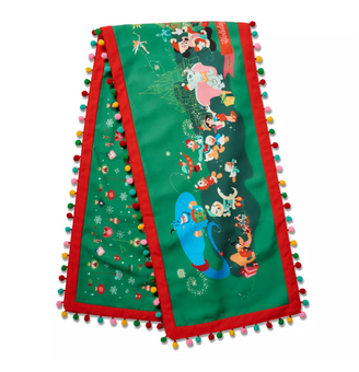 Disney Classics Christmas Reversible Table Runner Holiday Cheer is Here New