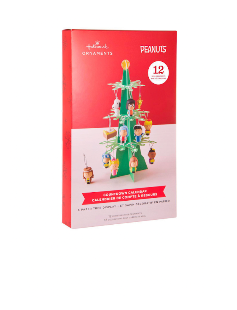 Hallmark Peanuts Nativity Countdown Calendar Mini Christmas Tree Ornaments New