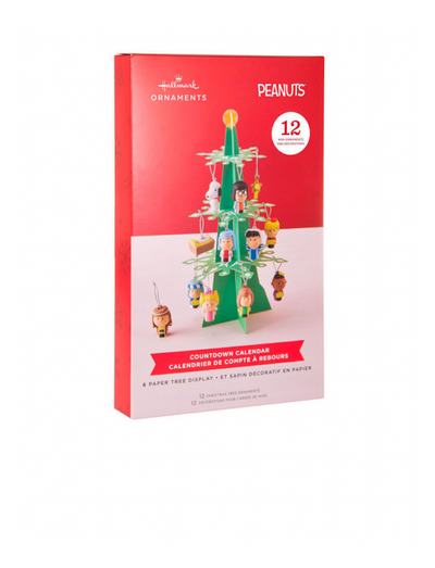 Hallmark Peanuts Nativity Countdown Calendar Mini Christmas Tree Ornaments New