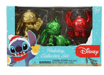 Disney Stitch figures holiday collector set 3-count New With Box
