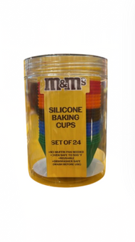 M&M's World All Characters Color Silicone Baking Cups Set of 24 New with Box