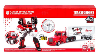 Transformers Target Optimus Prime and Autobot Bullseye Action Figure Set 2pk New