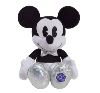 Disney Disney 100 Celebration Platinum Accents Mickey Plush New with Tag