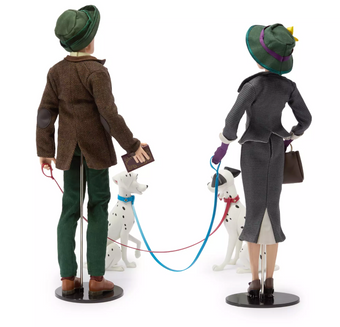 Disney Roger and Anita Limited Edition Doll Set 101 Dalmatians 65th New with Box