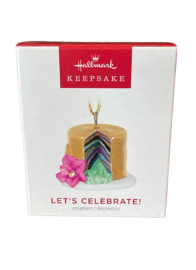 Hallmark 2023 Keepsake Mini Let's Celebrate! Porcelain Christmas Ornament New