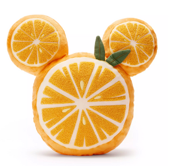 Disney Parks Mickey Mouse Icon Oranges Pillow New with Tag