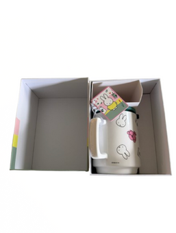 Starbucks X Miffy Ceramic Coffee Mug with Lid Limited Edition New with Box