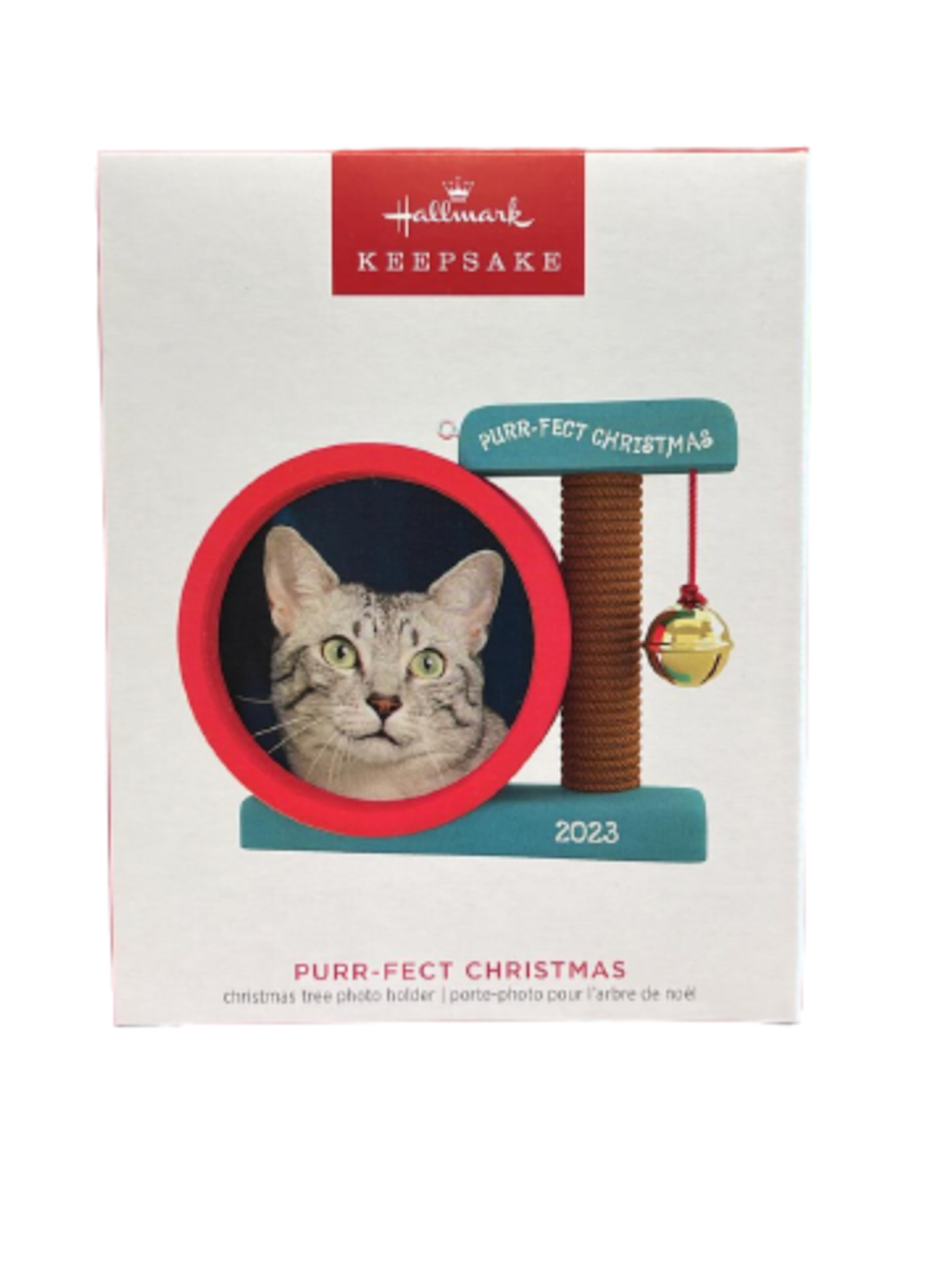 Hallmark 2023 Keepsake Purr-fect Christmas Photo Frame Ornament New with Box
