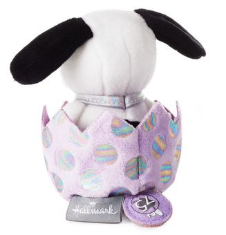Hallmark Easter Peanuts Snoopy in Egg Zip-Along Plush New with Tag
