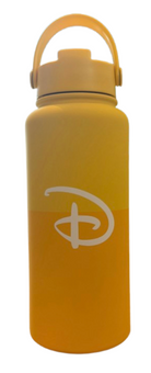 Disney Parks Walt Disney World Logo Mania Yellow Water Bottle New With Tag