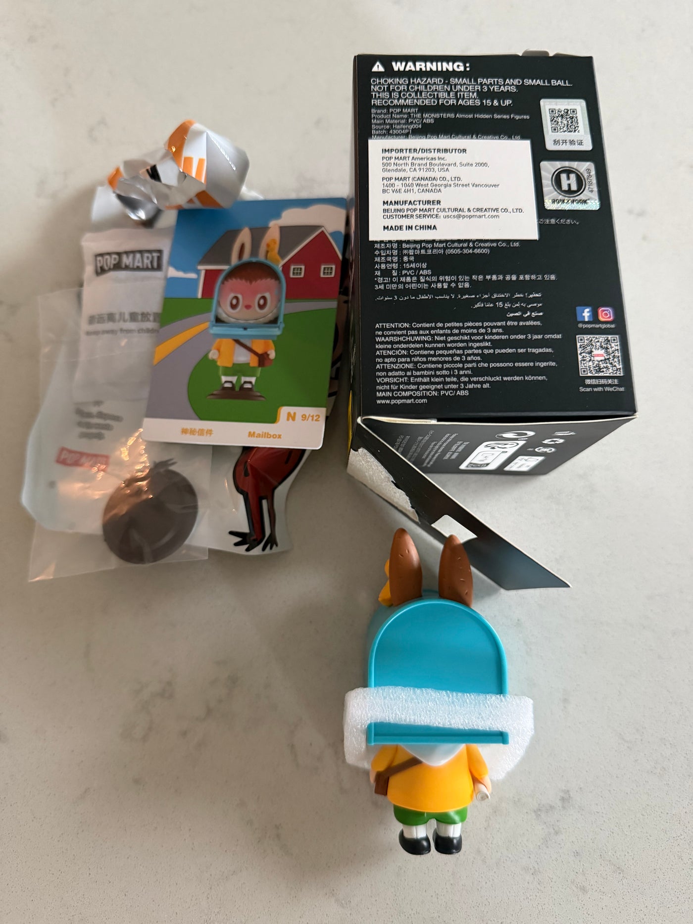 Pop Mart Labubu The Monsters Almost Hidden Mail Box Figure USA SELLER New