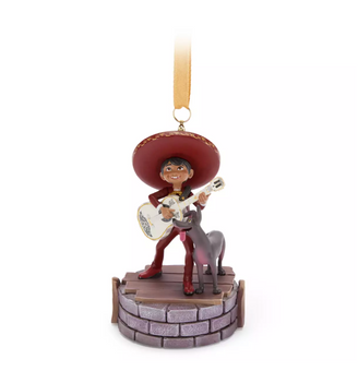 Disney Parks Coco Miguel and Dante Singing Sketchbook Christmas Ornament New Tag