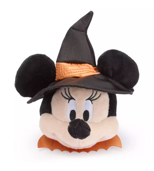 Disney Parks Halloween Mini Witch Minnie Head Plush For Headband New