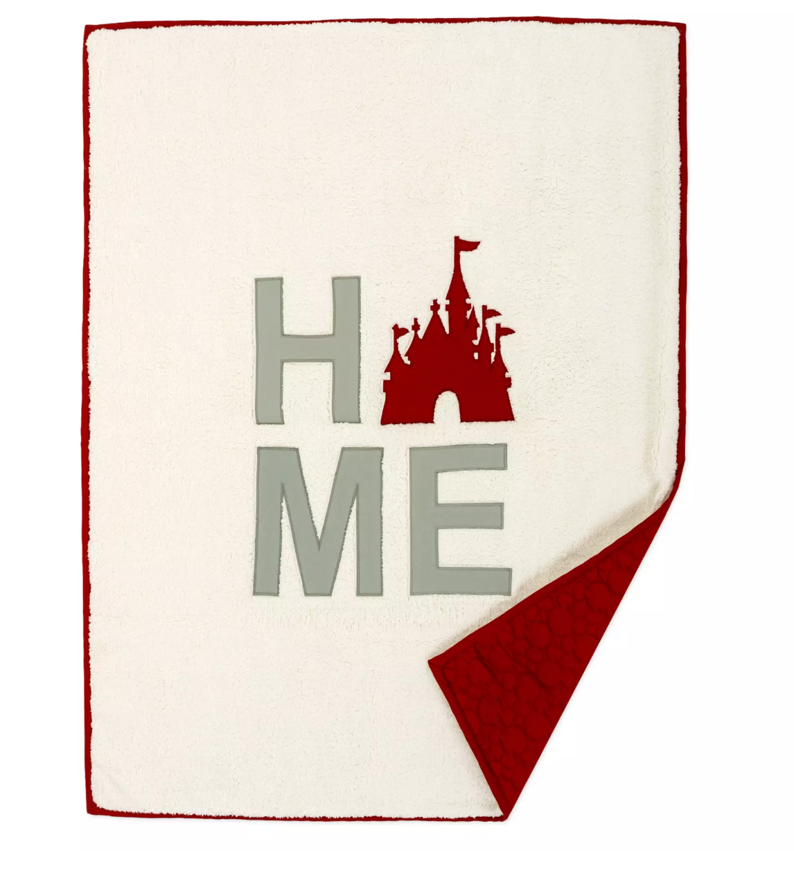 Disney Parks Holiday Homestead Collection Fantasyland Castle Throw Blanket New