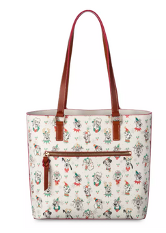 Disney Parks Disney Dogs ''Santa Paws'' Dooney & Bourke Tote Bag New With Tag