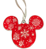 Disney Parks Holiday Snowflake Mickey Icon Disc Christmas Ornament New with Tag