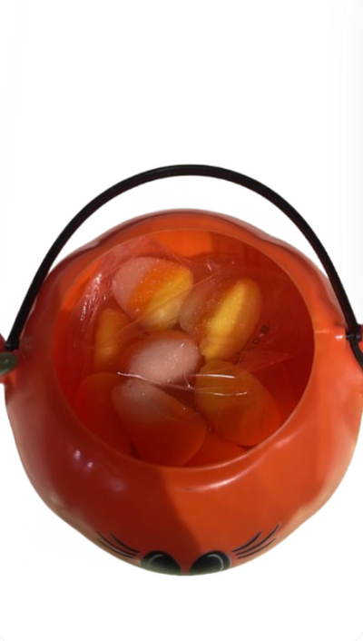 Disney Parks Halloween Minnie Mini Pumpkin Bucket with Gummi Candy Corn New
